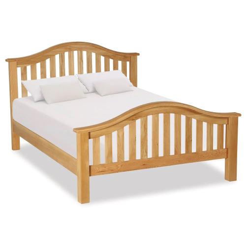 Salford Oak 5ft Classic Slatted Bed Frame 